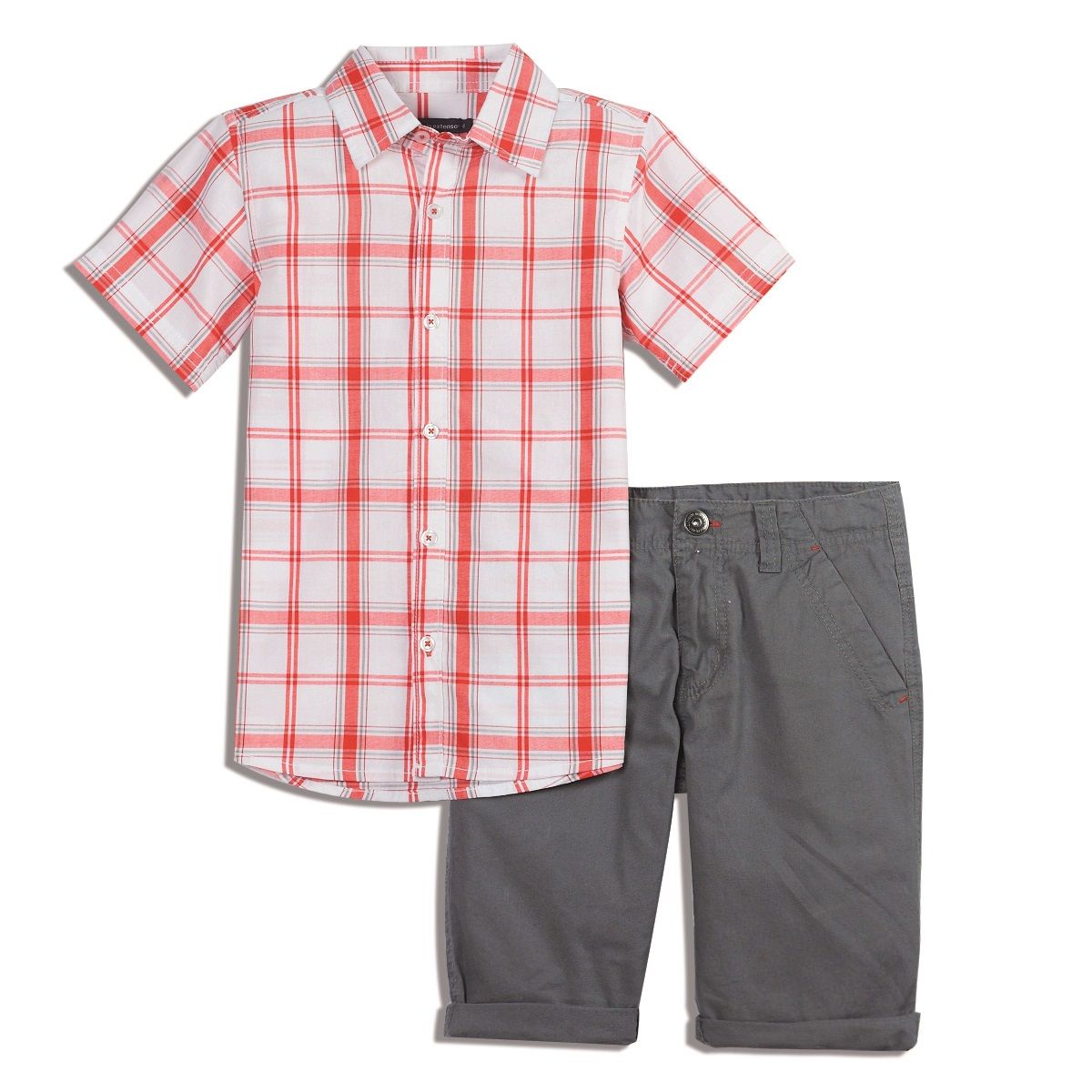 IN EXTENSO Ensemble 2 pièces: bermuda + chemise garçon 