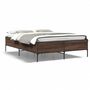 Voir la diapositive 2 : VIDAXL Cadre de lit sans matelas chene marron 120x190 cm