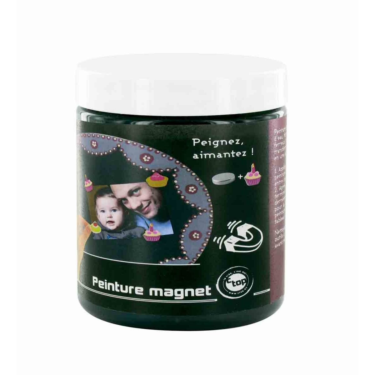 MegaCrea Peinture magnétique noire 250 ml