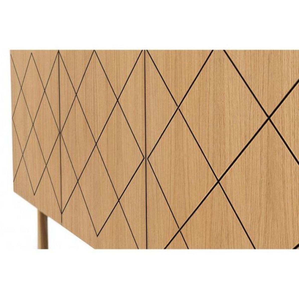 Paris Prix Buffet Design en Bois Massif  Porto  175cm Chêne