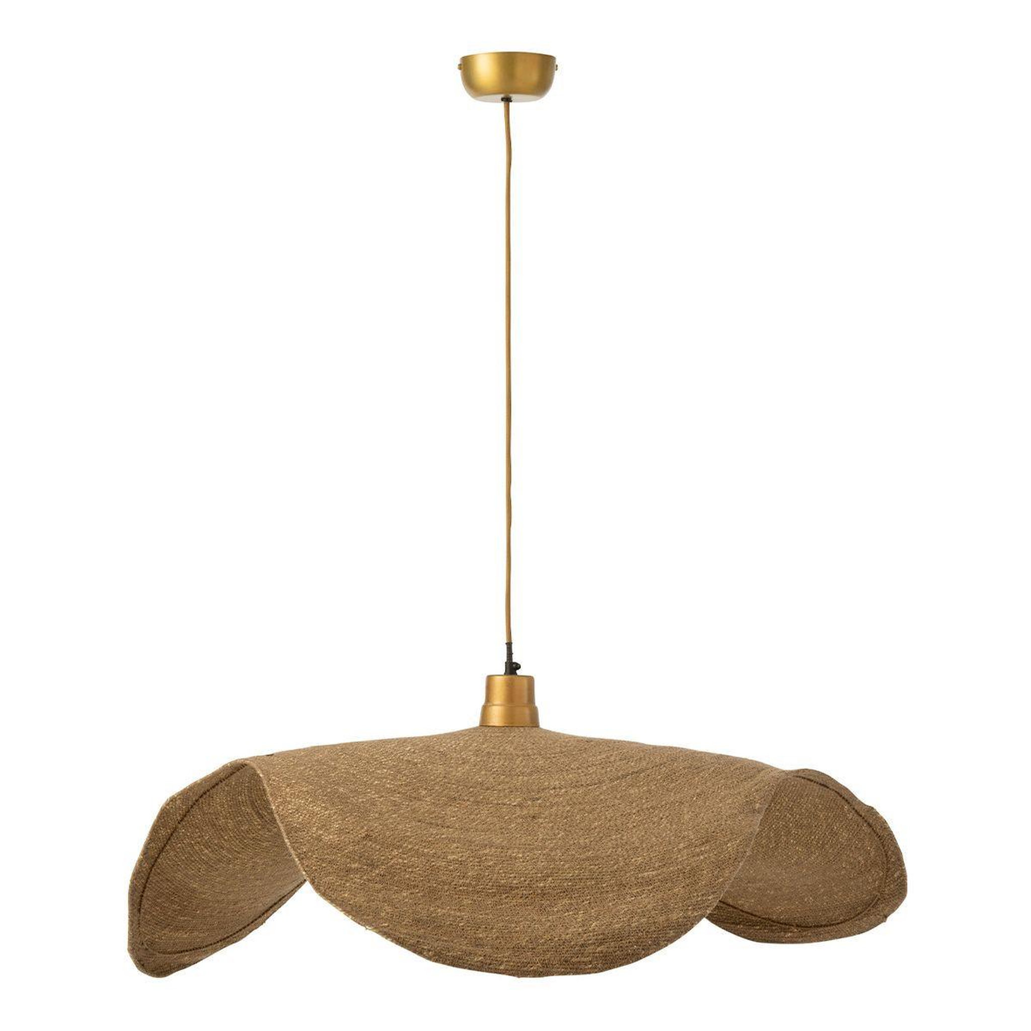 Voir la diapositive 1 : J-LINE Lampe suspension  moonj  94cm naturel