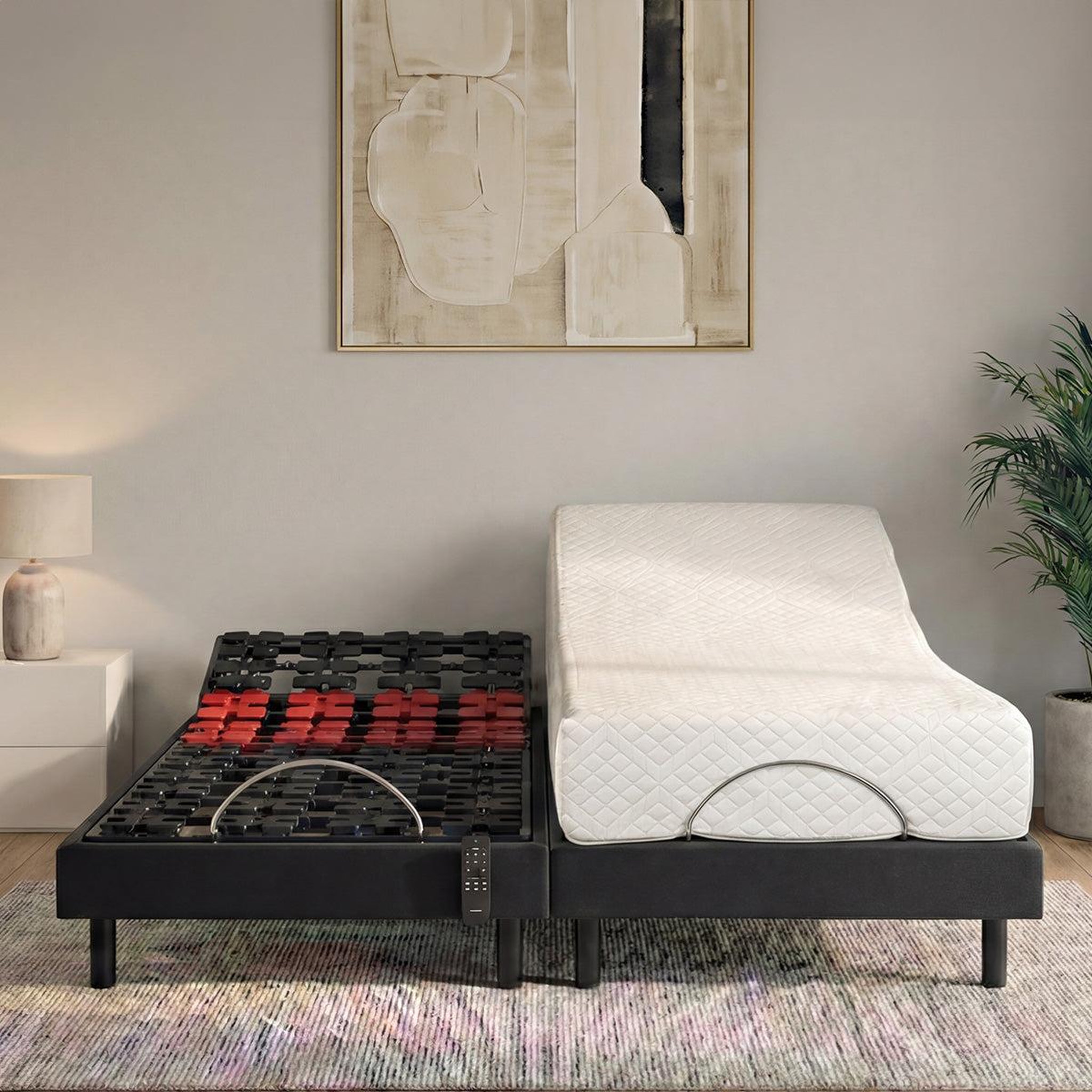 Voir la diapositive 1 : BELLECOUR Bellecour literie | ensemble superflex | sommier électrique + matelas mémoire de forme