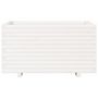 Voir la diapositive 5 : VIDAXL Jardiniere blanc 90x60x49,5 cm bois de pin massif