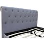 Voir la diapositive 4 : Habitat et Jardin Lit Velours  Godefroy  - 140 x 190 cm - Gris