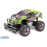 MONDO MOTORS - Véhicule radiocommandé - Effets lumineux - Hot Wheels  Rhinomite - Monster Truck - 28cm