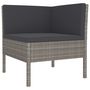 Voir la diapositive 5 : VIDAXL Salon de jardin 10 pcs avec coussins Resine tressee Gris