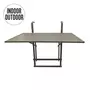 The Home Deco Factory Table de balcon pliable Boop - L. 60,5 cm - Taupe