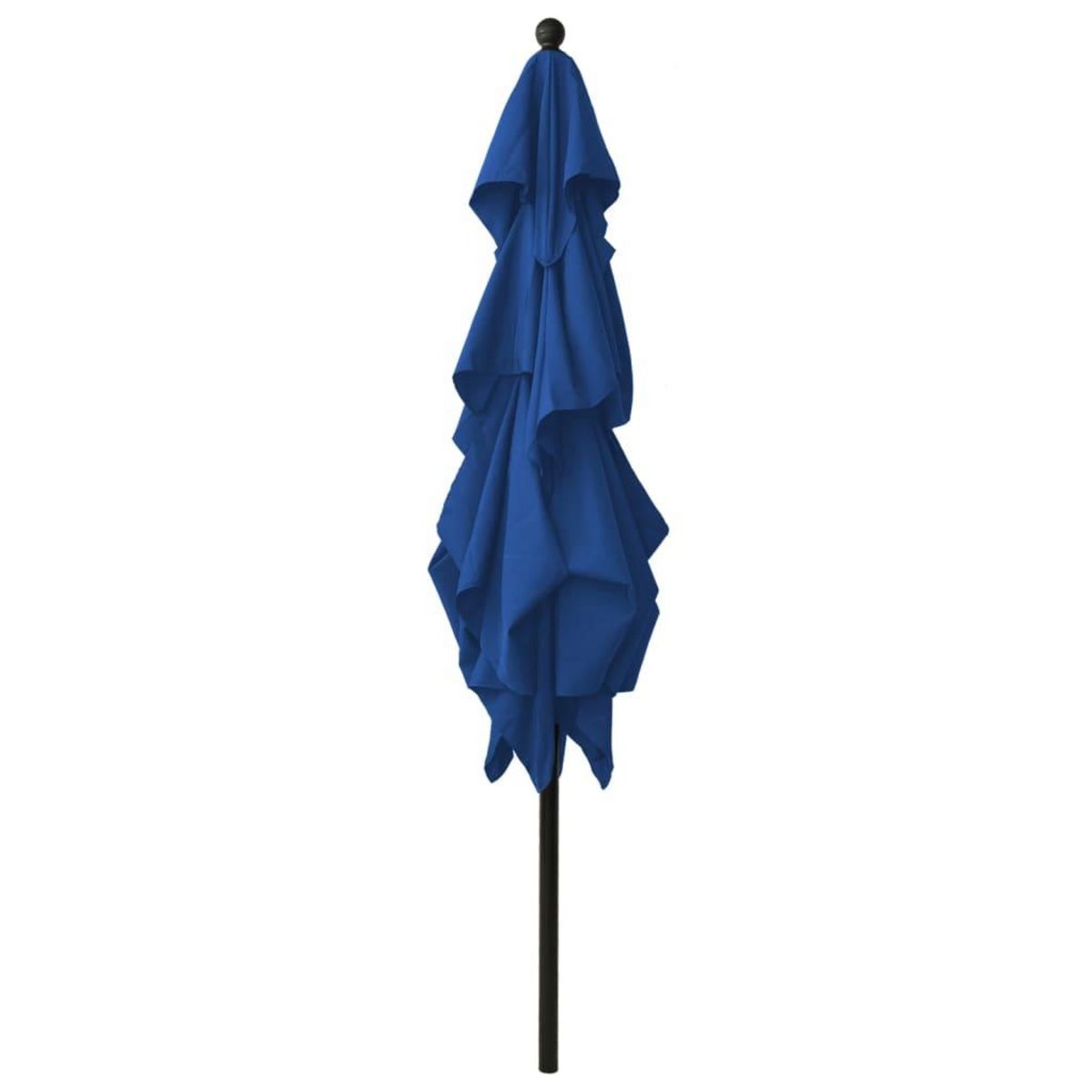 VIDAXL Parasol de jardin a 3 niveaux avec mat en aluminium bleu azure