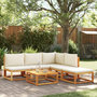 Voir la diapositive 1 : VIDAXL Salon de jardin avec coussins 6 pcs bois d'acacia solide