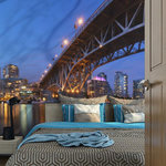 Paris Prix Papier Peint  Granville Bridge Vancouver Canada. Coloris disponibles : Multicolore