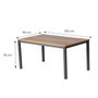 Voir la diapositive 3 : CONCEPT USINE Table 6 places en bois naturel d'eucalyptus 150cm BAGO