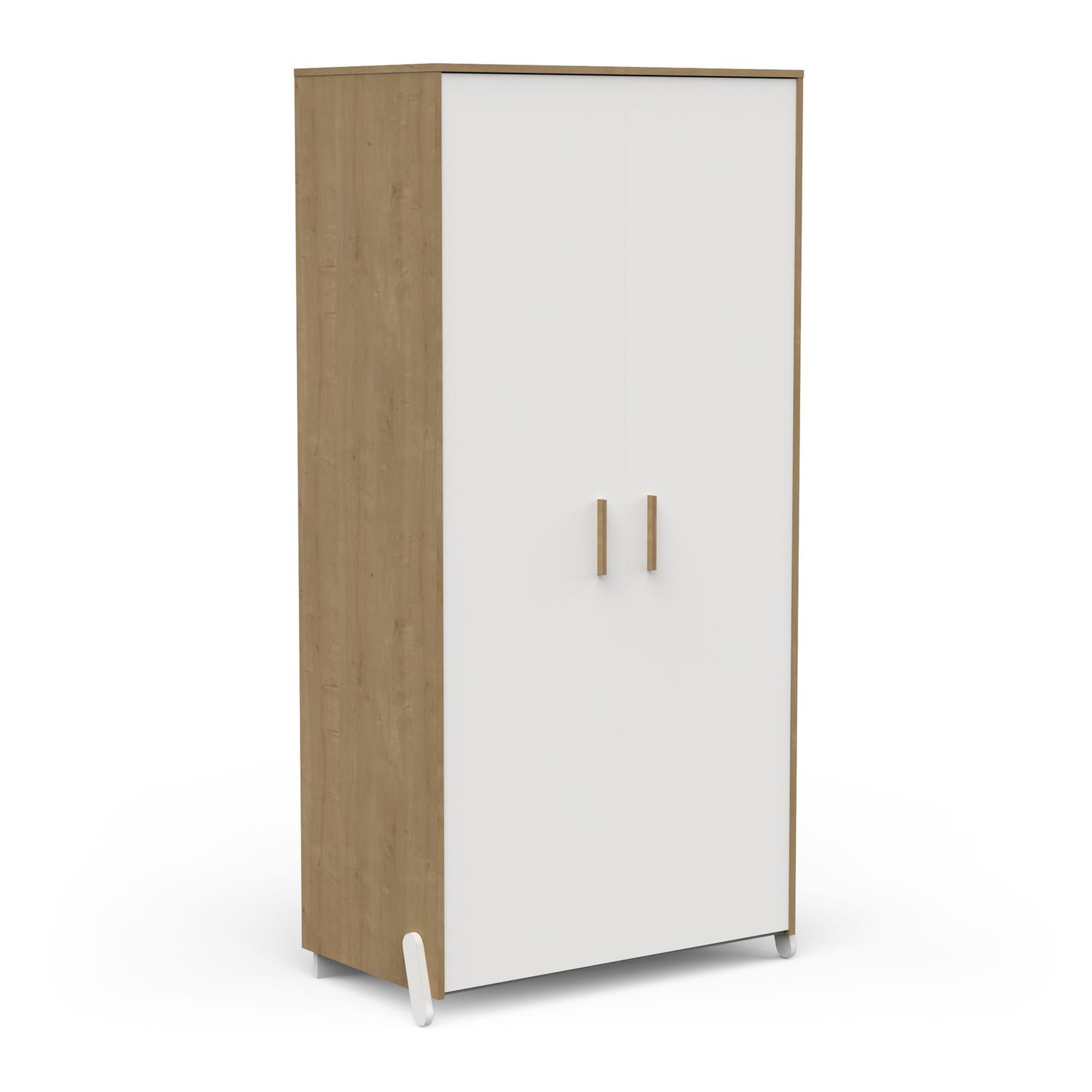 Voir la diapositive 4 : Armoire enfant 2 portes L89 cm LILAS