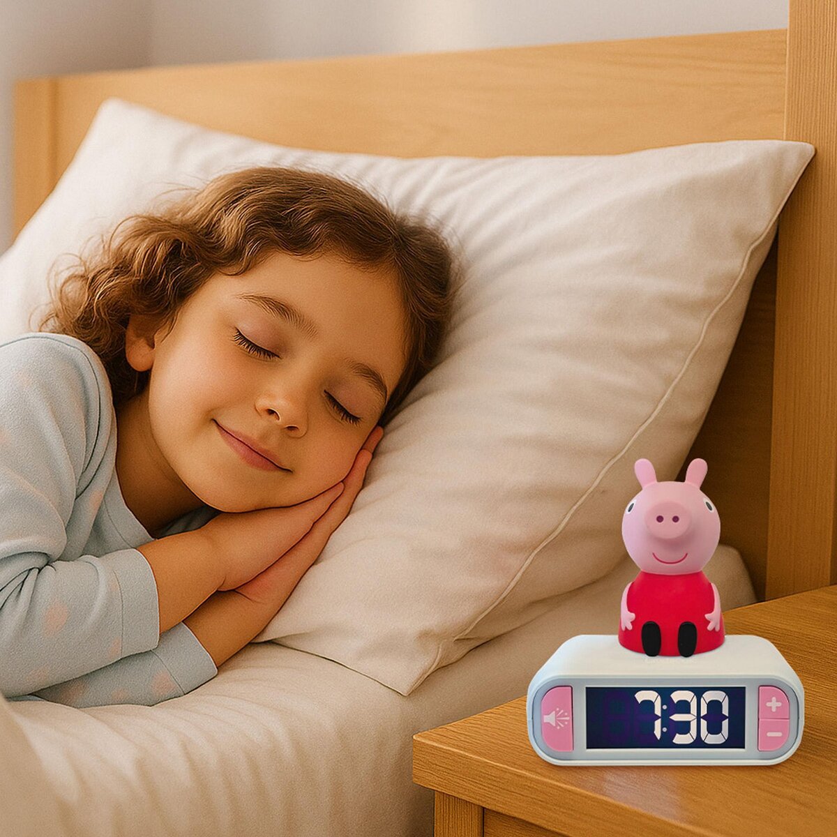 Lexibook Réveil avec veilleuse Peppa Pig en 3D