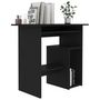 Voir la diapositive 3 : VIDAXL Bureau Noir 80x45x74 cm Bois d'ingenierie