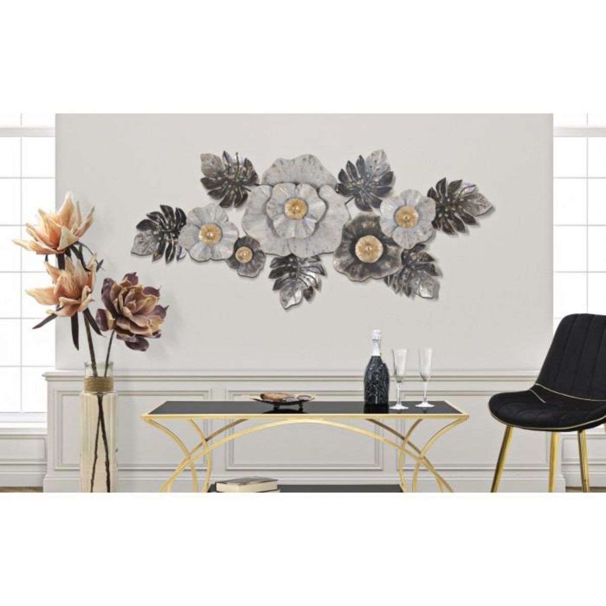 Paris Prix Décoration Murale en Métal  Edy  152cm Multicolore