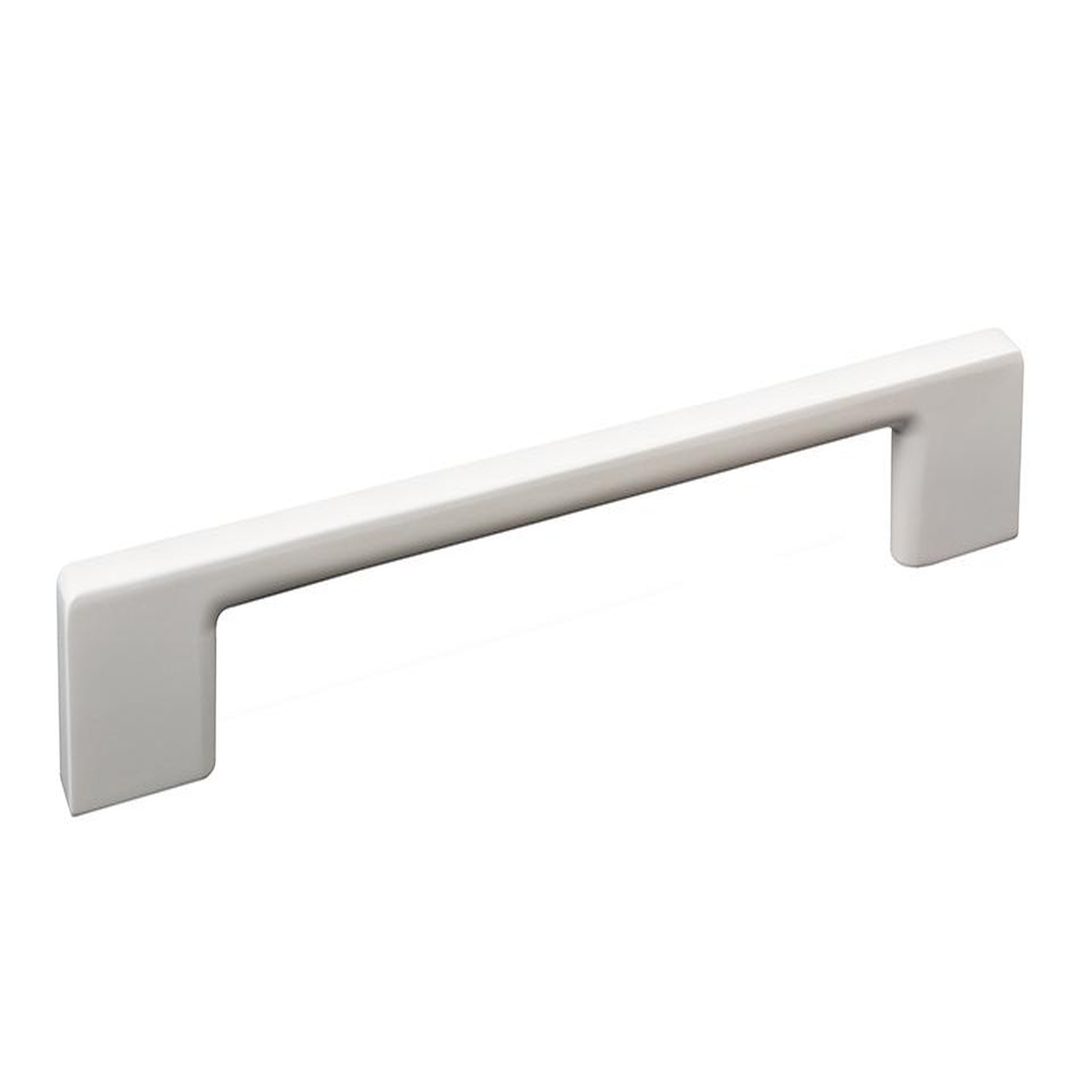 CENTRALE BRICO Poignée de meuble Nakana 96 blanc brillant + vis