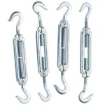 Corderies tournonaises Tendeur à cage 5mm acier zingué 4 pcs