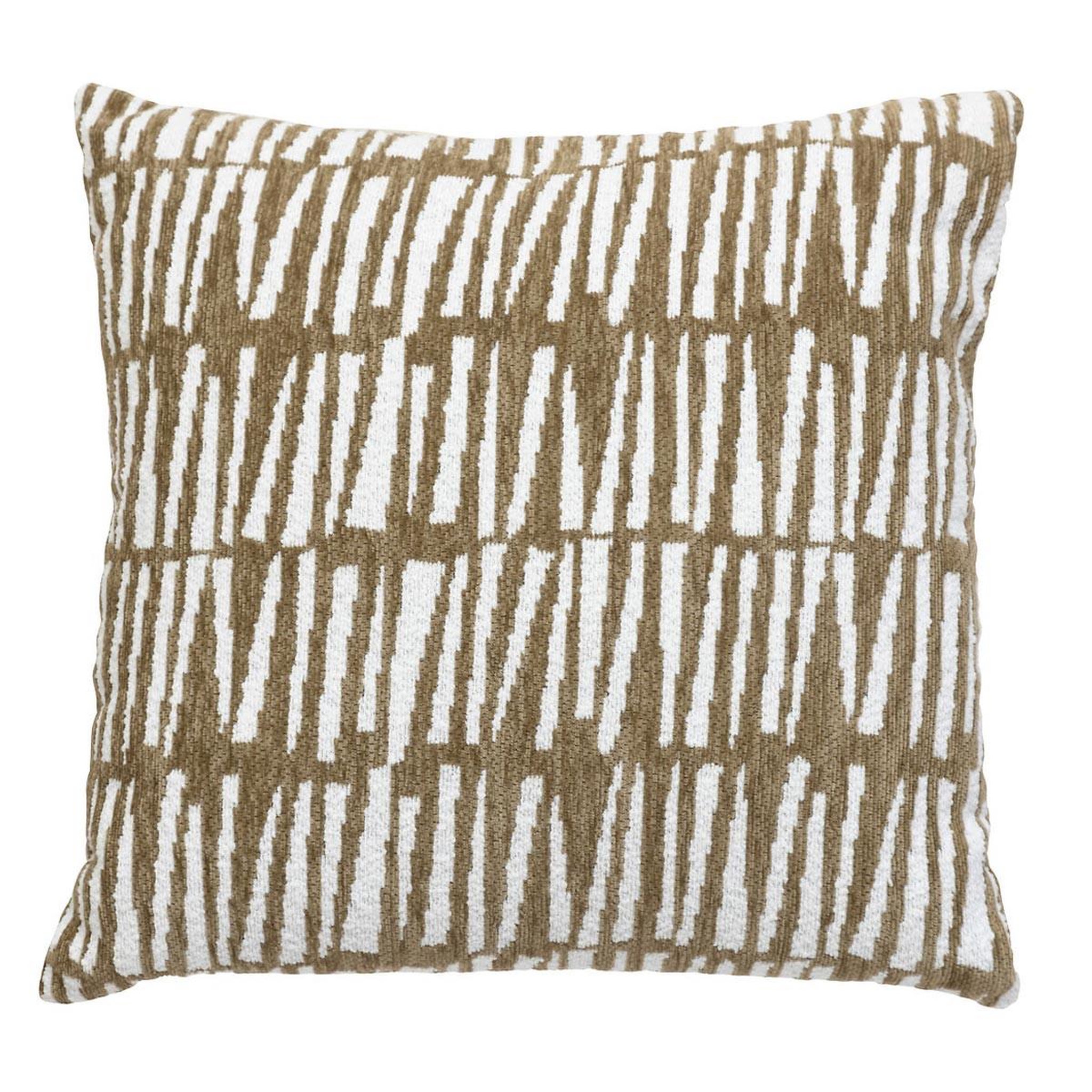 ATMOSPHERA Housse de coussin chenille  jeni  40x40cm kaki