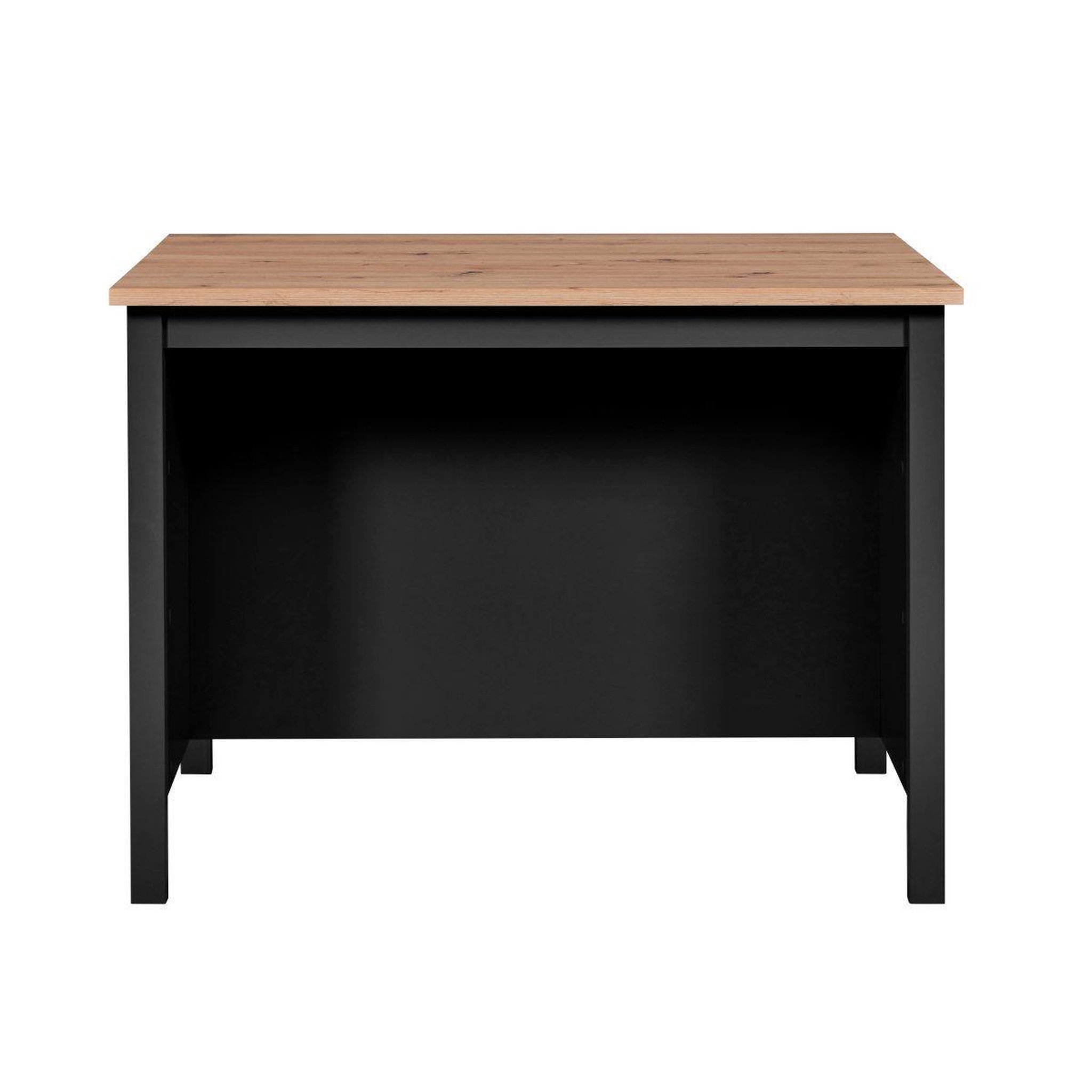 Voir la diapositive 2 : INTERLINK Ilot de cuisine  melina  124cm noir & chêne