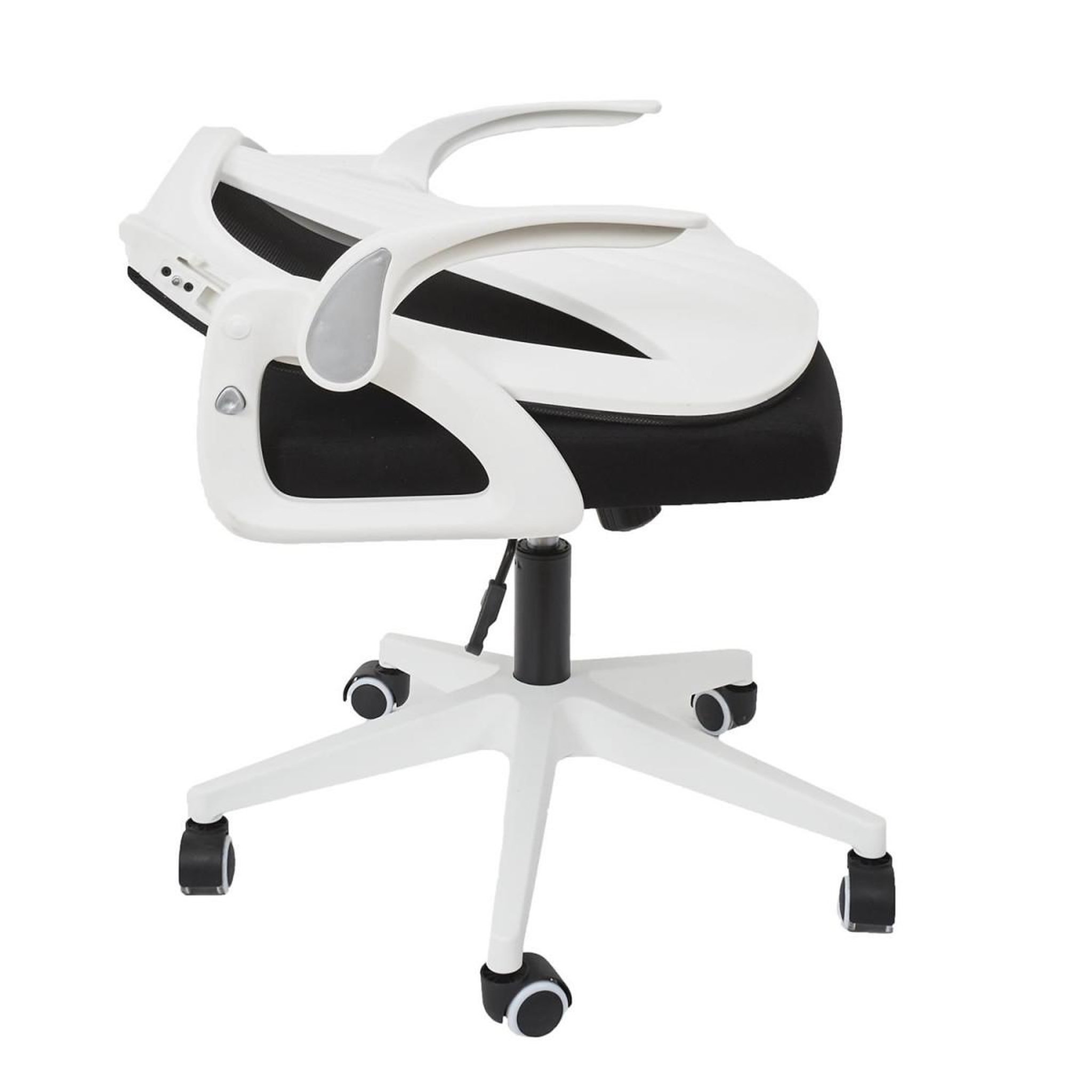 Voir la diapositive 4 : The Home Deco Factory Fauteuil de bureau  rabattable  92-100 blanc & noir