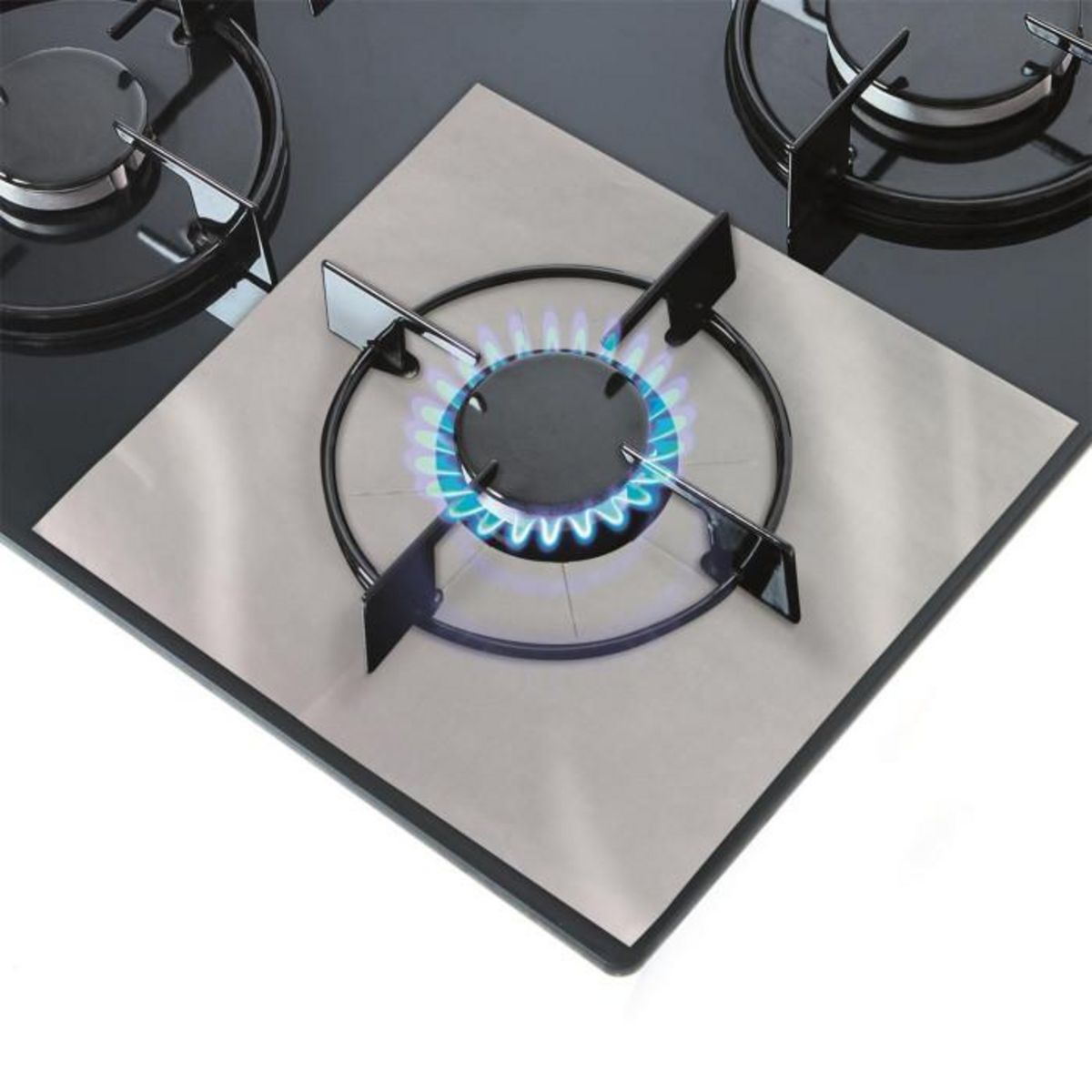 Paris Prix Lot de 4 Feuilles de Protection  Gazinière  27cm Gris