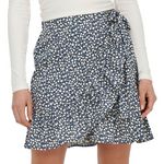 Only Jupe Marine à fleurs Femme Only Olivia. Coloris disponibles : Bleu