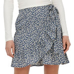 Only Jupe Marine à fleurs Femme Only Olivia. Coloris disponibles : Bleu