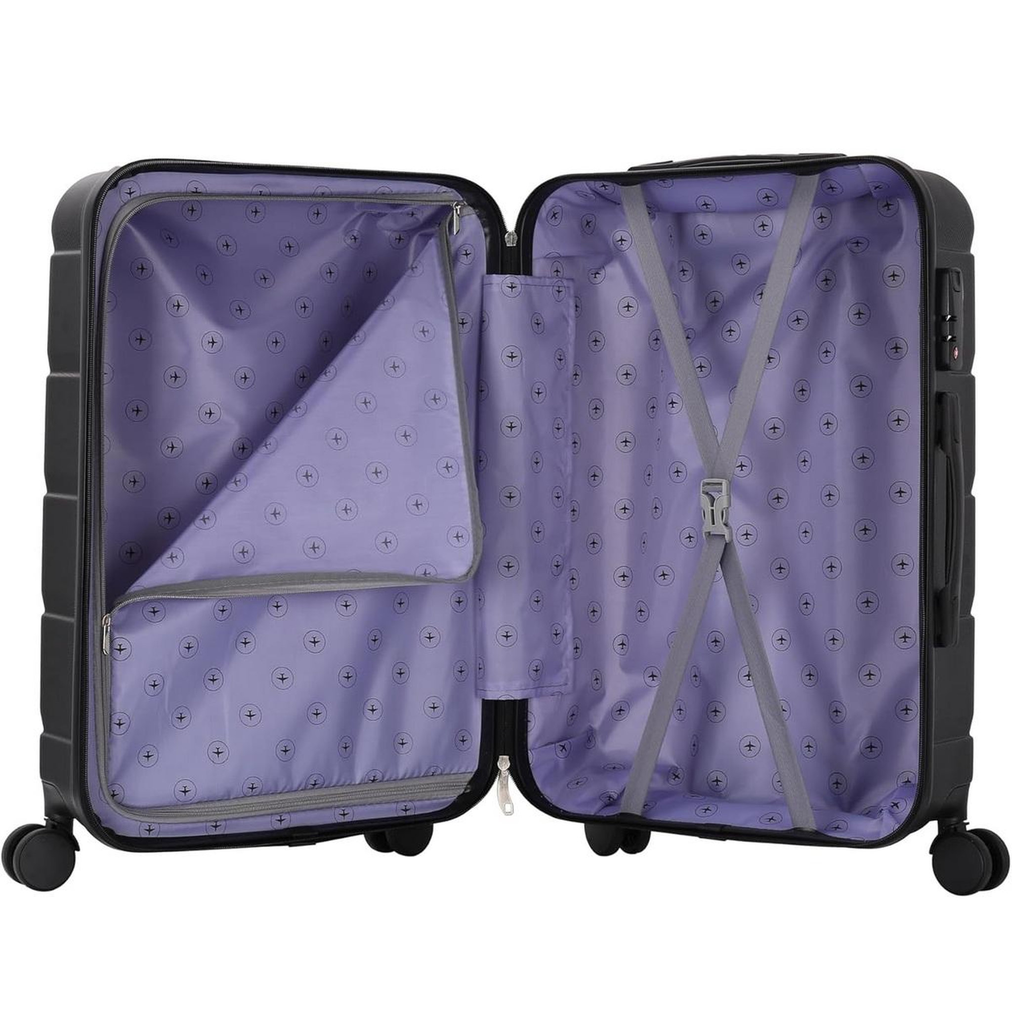Voir la diapositive 3 : TROLLEY ADC Valise cabine à roulette noir - val-516
