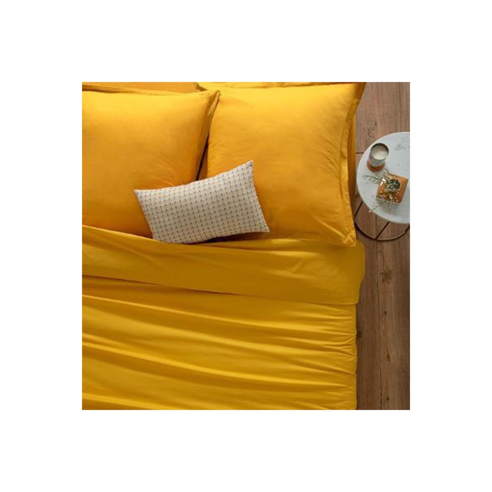 Voir la diapositive 3 : ATMOSPHERA Taie d'oreiller  intérieur  63x63cm ocre