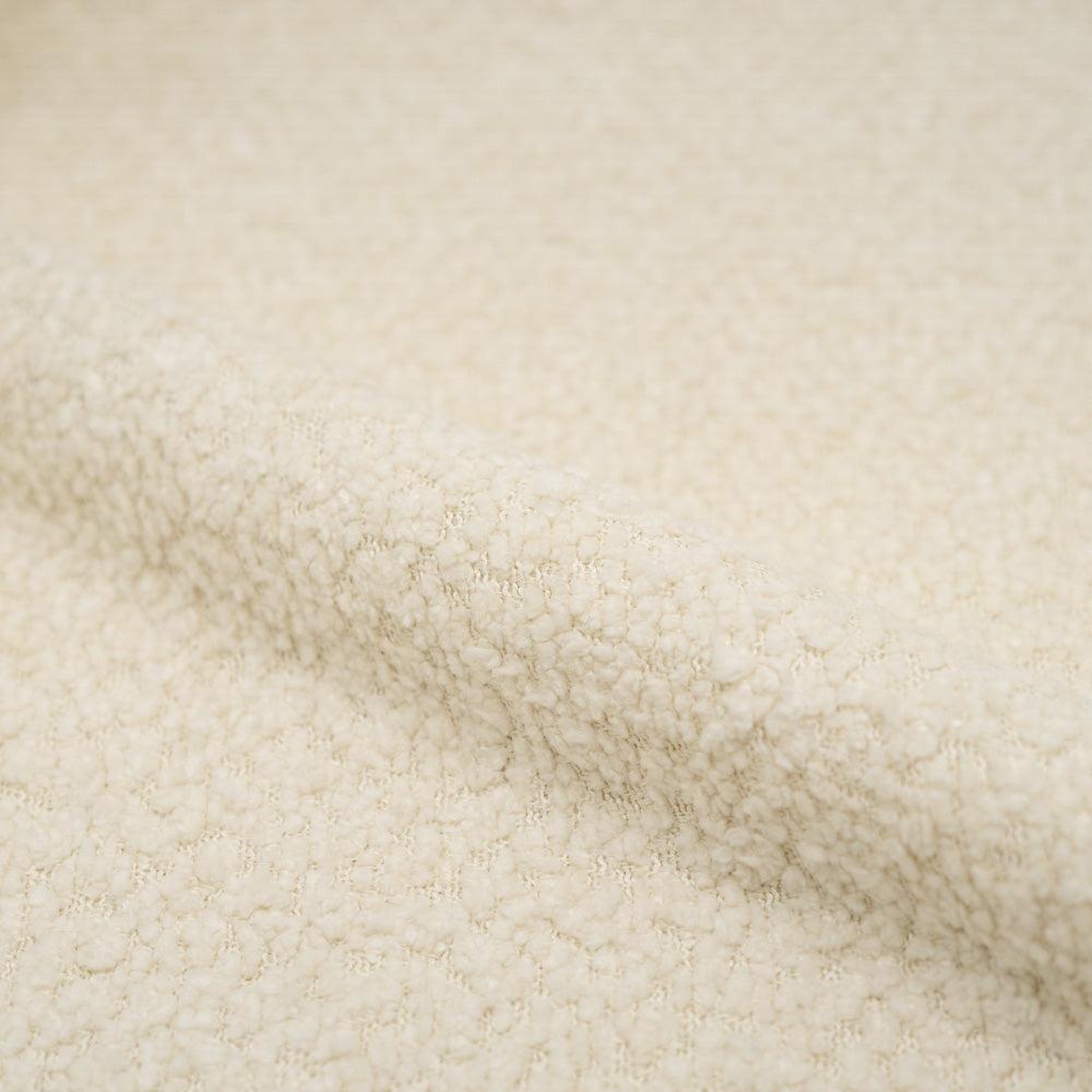 Voir la diapositive 3 : MAISON PAVANE Lot de 2 chaises en tissu bouclé beige-paulette