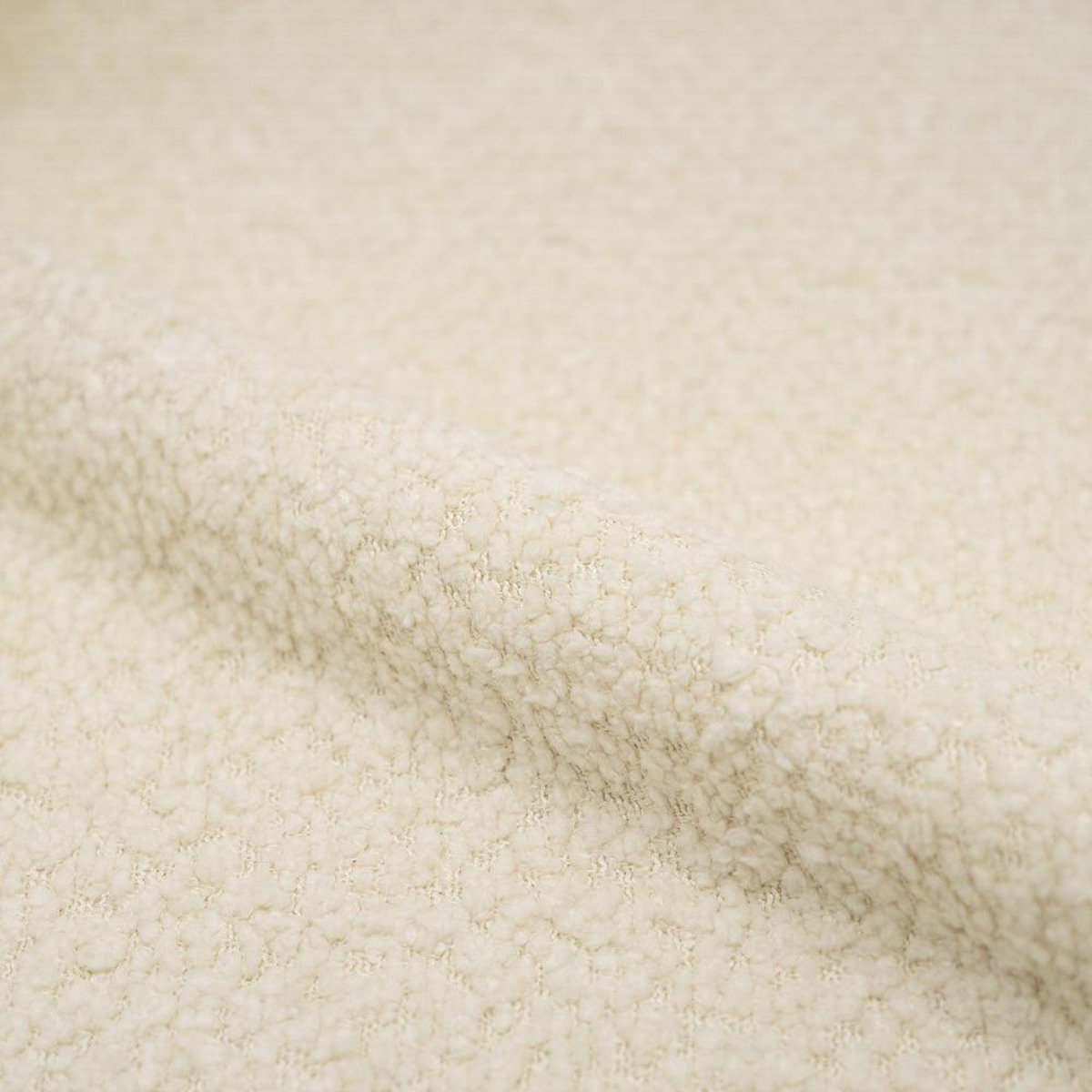 MAISON PAVANE Lot de 2 chaises en tissu bouclé beige-Paulette