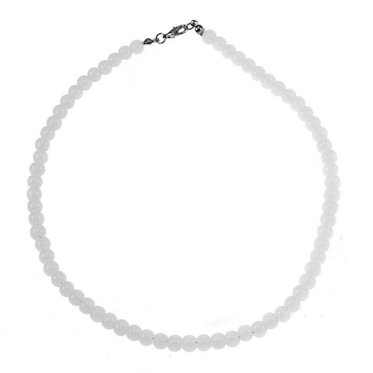 SC CRYSTAL Collier blanc orné de perles de verre par SC Crystal