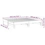 Voir la diapositive 6 : VIDAXL Lit coulissant sans matelas marron miel 2x(75x190) cm