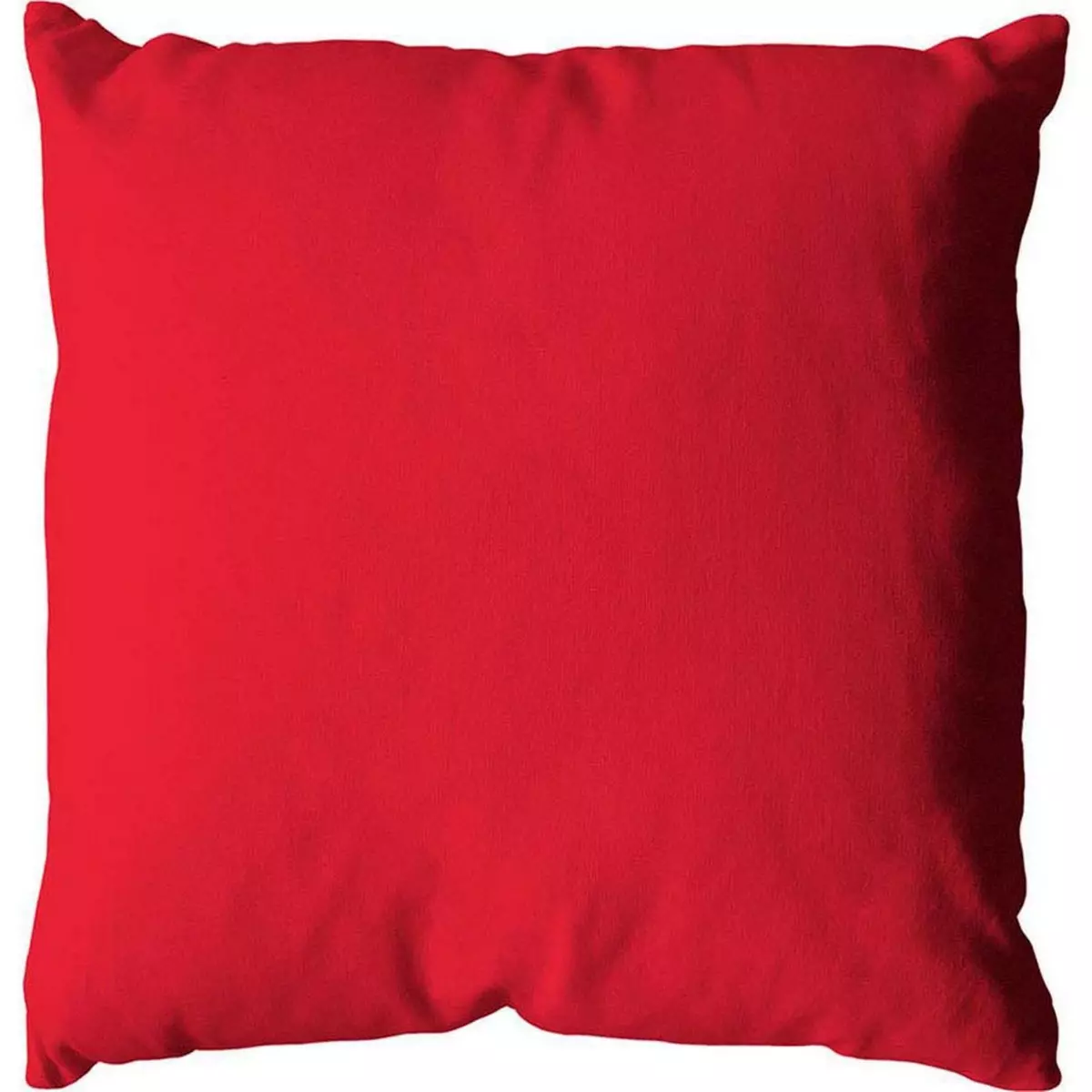 Coussin uni effet Bachette déhoussable - 40 x 40 cm - Rouge