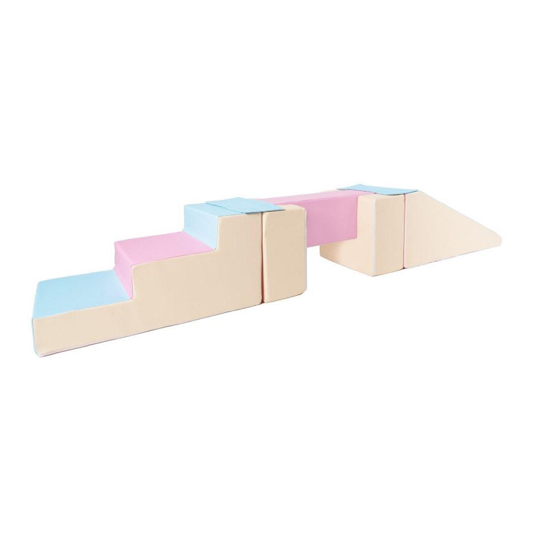 VELINDA Passerelle 5 blocs rose bleu jaune pastel