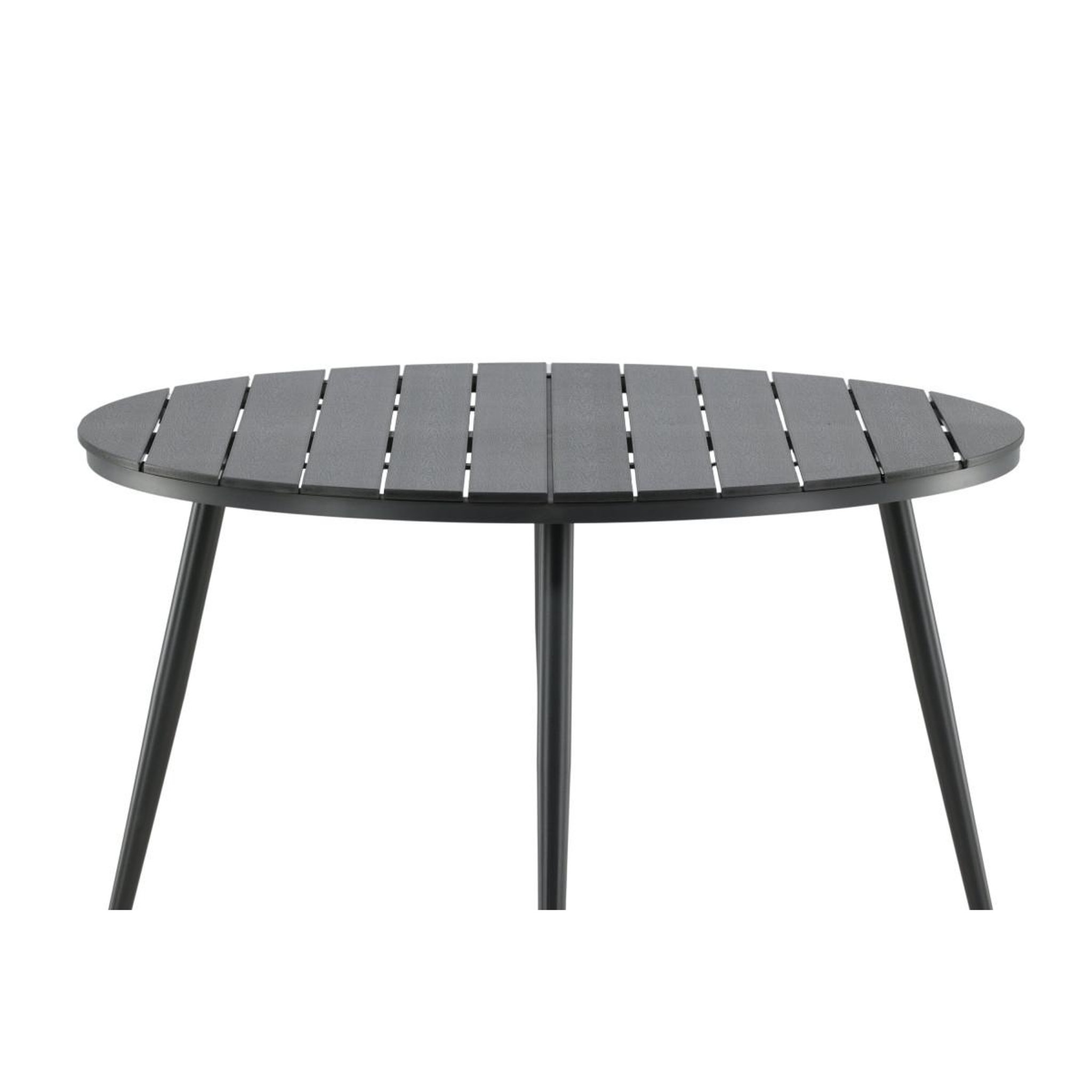 Voir la diapositive 4 : Paris Prix Table de jardin ronde  break  120cm noir