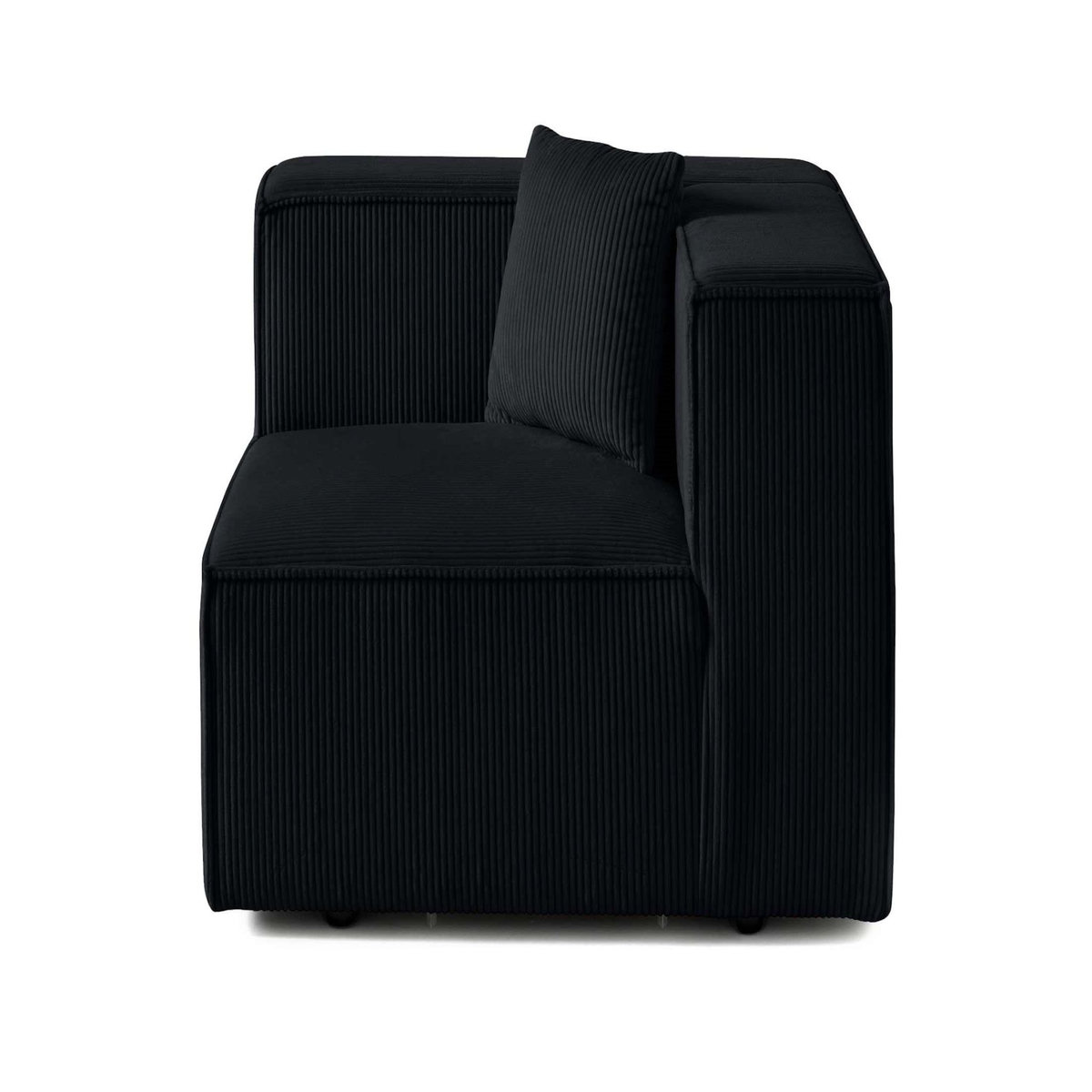 LISA DESIGN Arty - module d'assise gauche - en velours côtelé