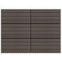 Voir la diapositive 1 : VIDAXL Carreaux de terrasse 6 pcs WPC 60x30 cm 1,08 m^2 Marron fonce
