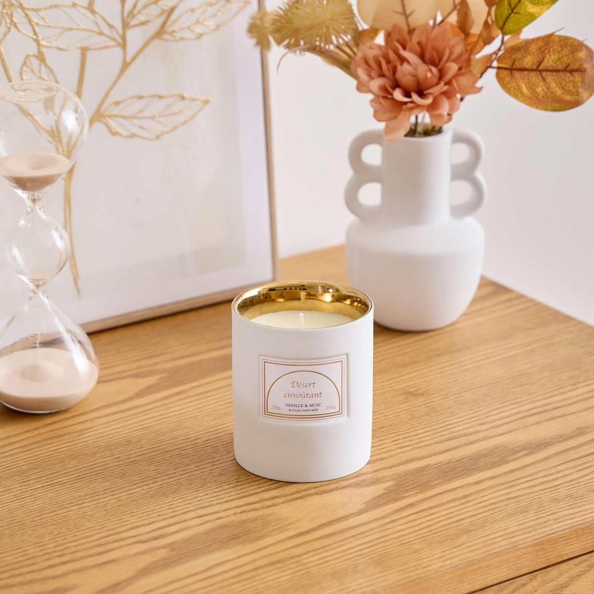 Voir la diapositive 3 : ATMOSPHERA Bougie parfumée en céramique  lucia  1800g santal & rose
