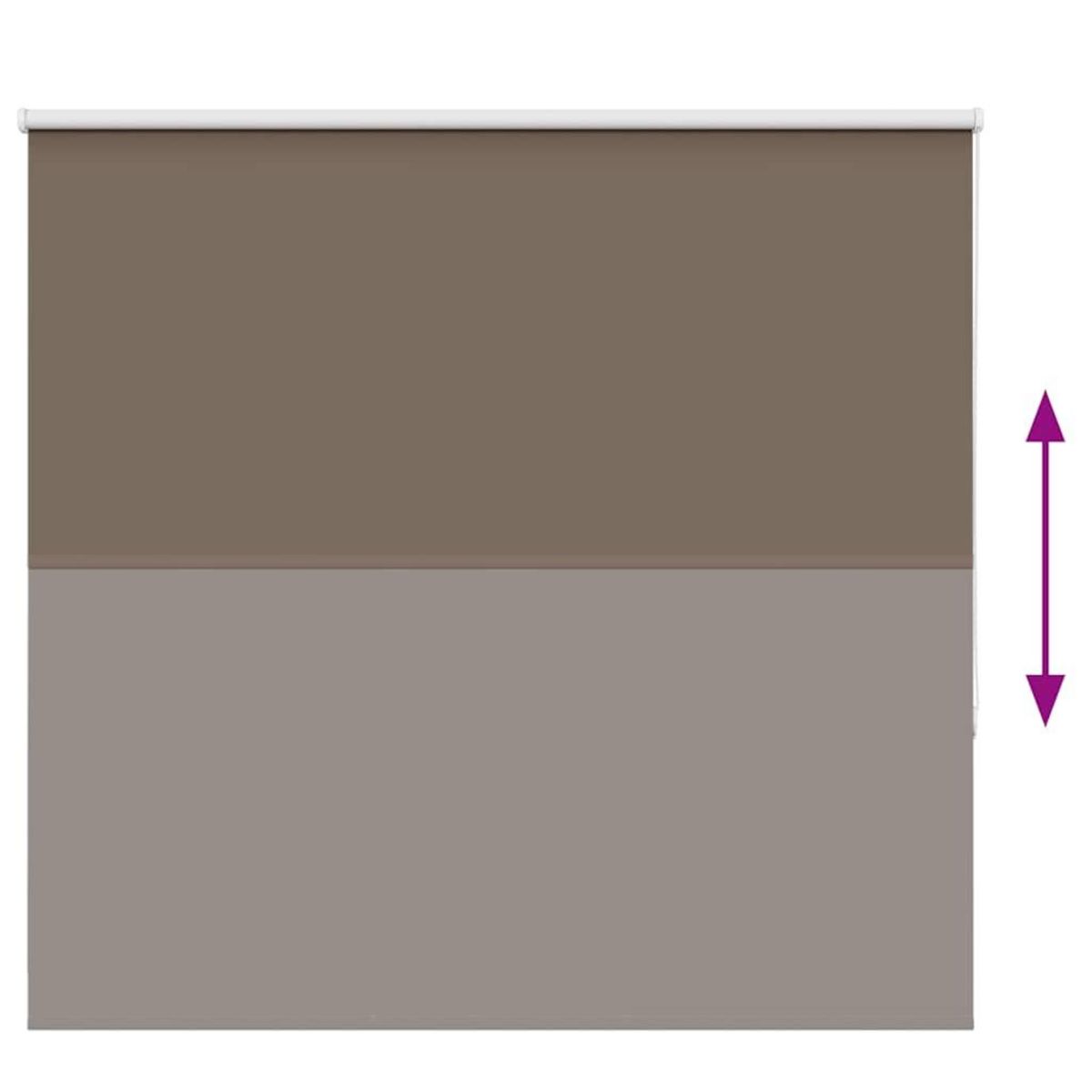 VIDAXL Store enrouleur occultant cafe 150x130cm largeur du tissu