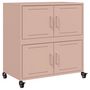 Voir la diapositive 2 : VIDAXL Buffet rose 68x39x72 cm acier