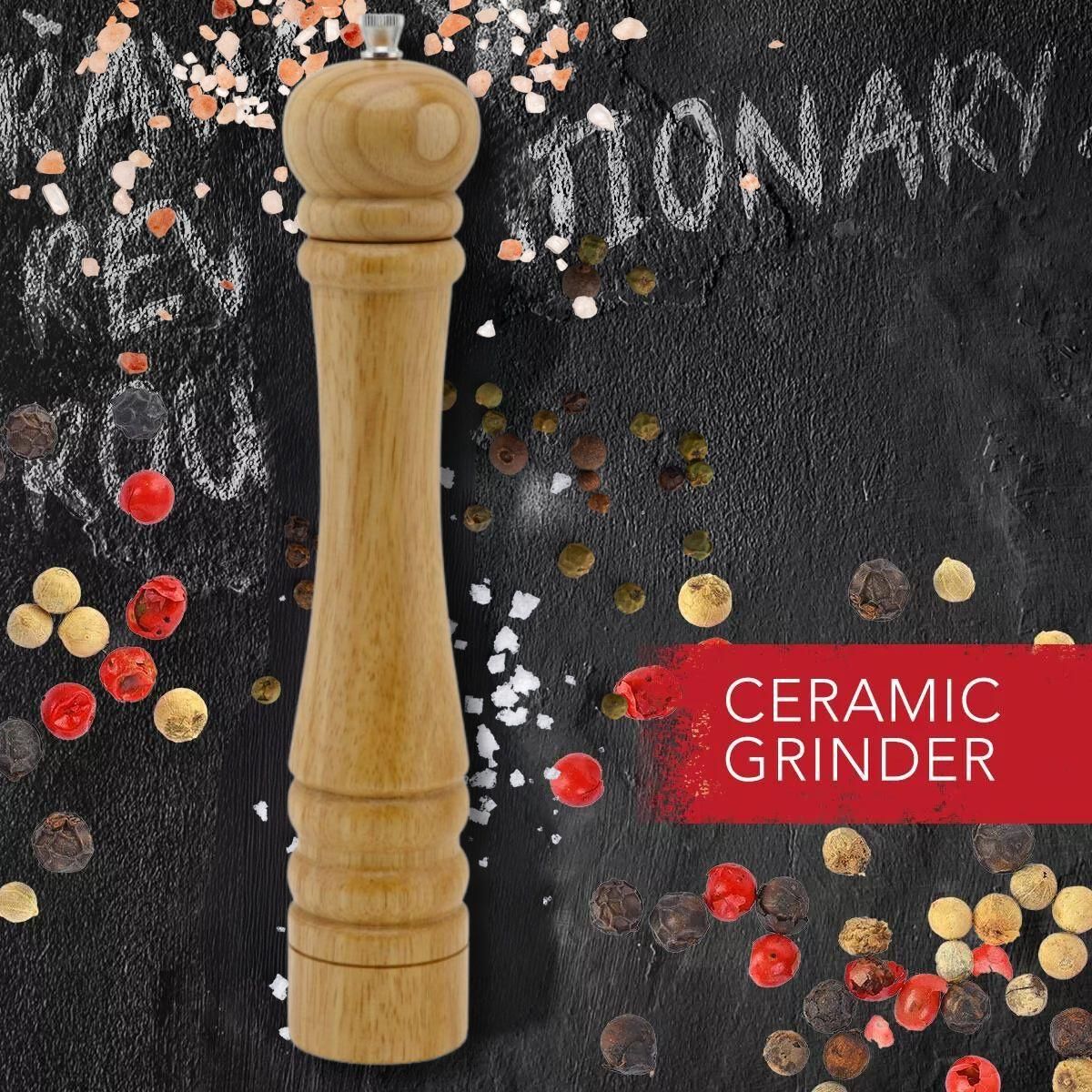 FM PROFESSIONAL Moulin à poivre manuel couleur bois 32 cm FM Professional Divers