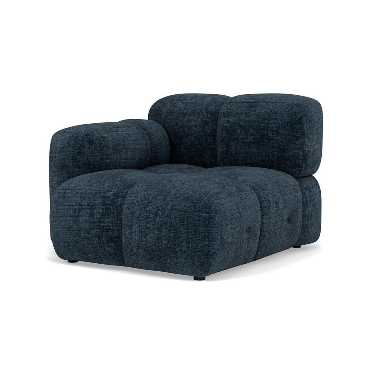 LISA DESIGN Grace - module d'assise gauche en velours texturé