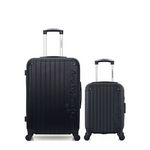 AMERICAN TRAVEL AMERICAN TRAVEL - LOT DE 2 - Valises weekend et cabine XXS BUDAPEST. Coloris disponibles : Noir