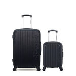 AMERICAN TRAVEL AMERICAN TRAVEL - LOT DE 2 - Valises weekend et cabine XXS BUDAPEST. Coloris disponibles : Gris