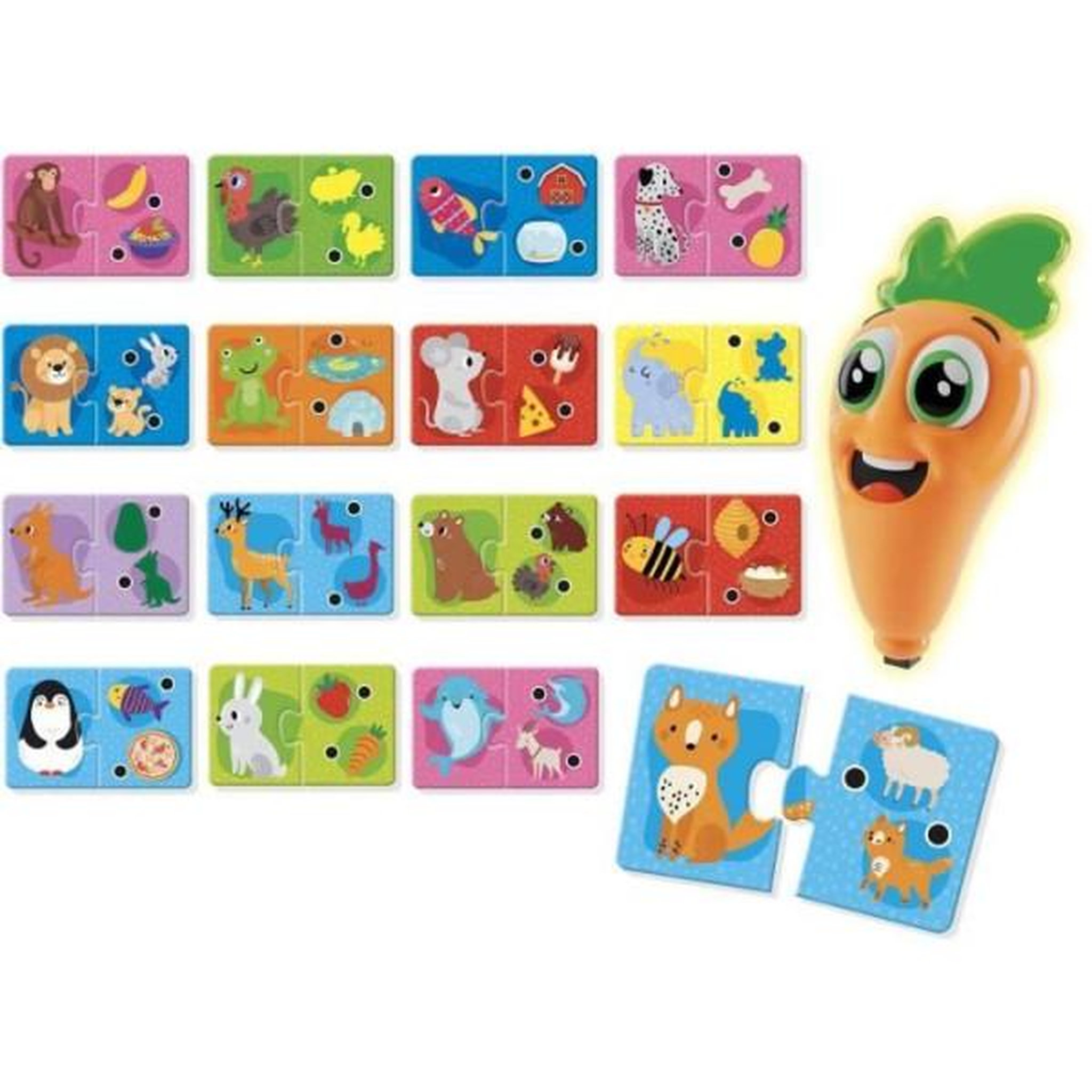 Voir la diapositive 2 : LISCIANI GIOCHI Stylo parlant - CAROTINA BABY - Apprentissage des animaux, Stylo interactif