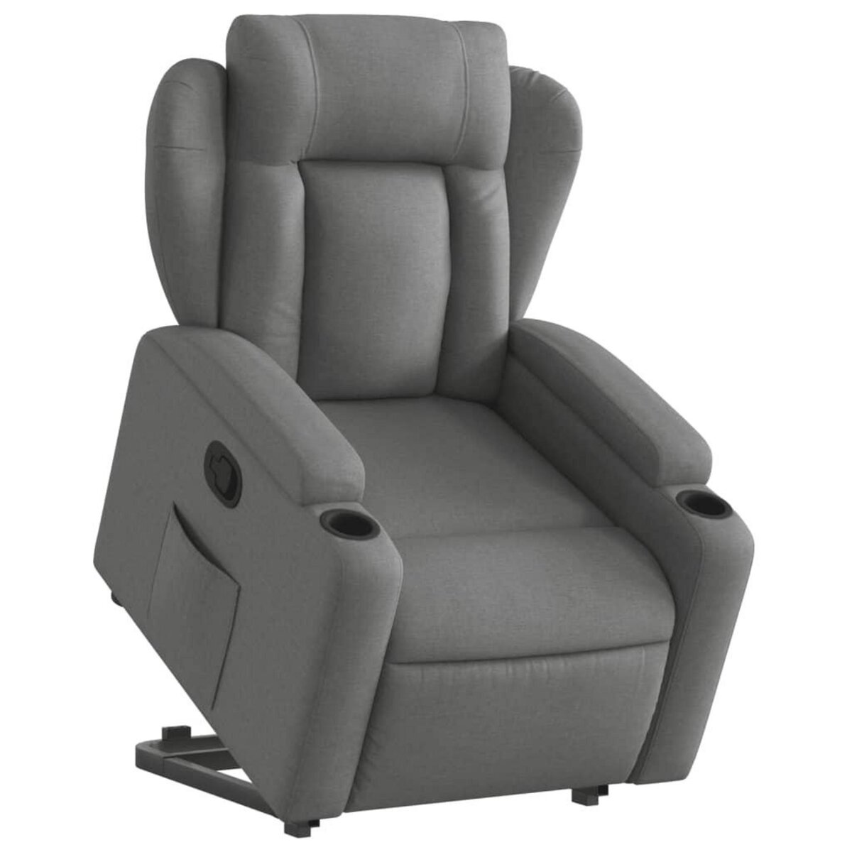 VIDAXL Fauteuil inclinable Gris fonce Tissu