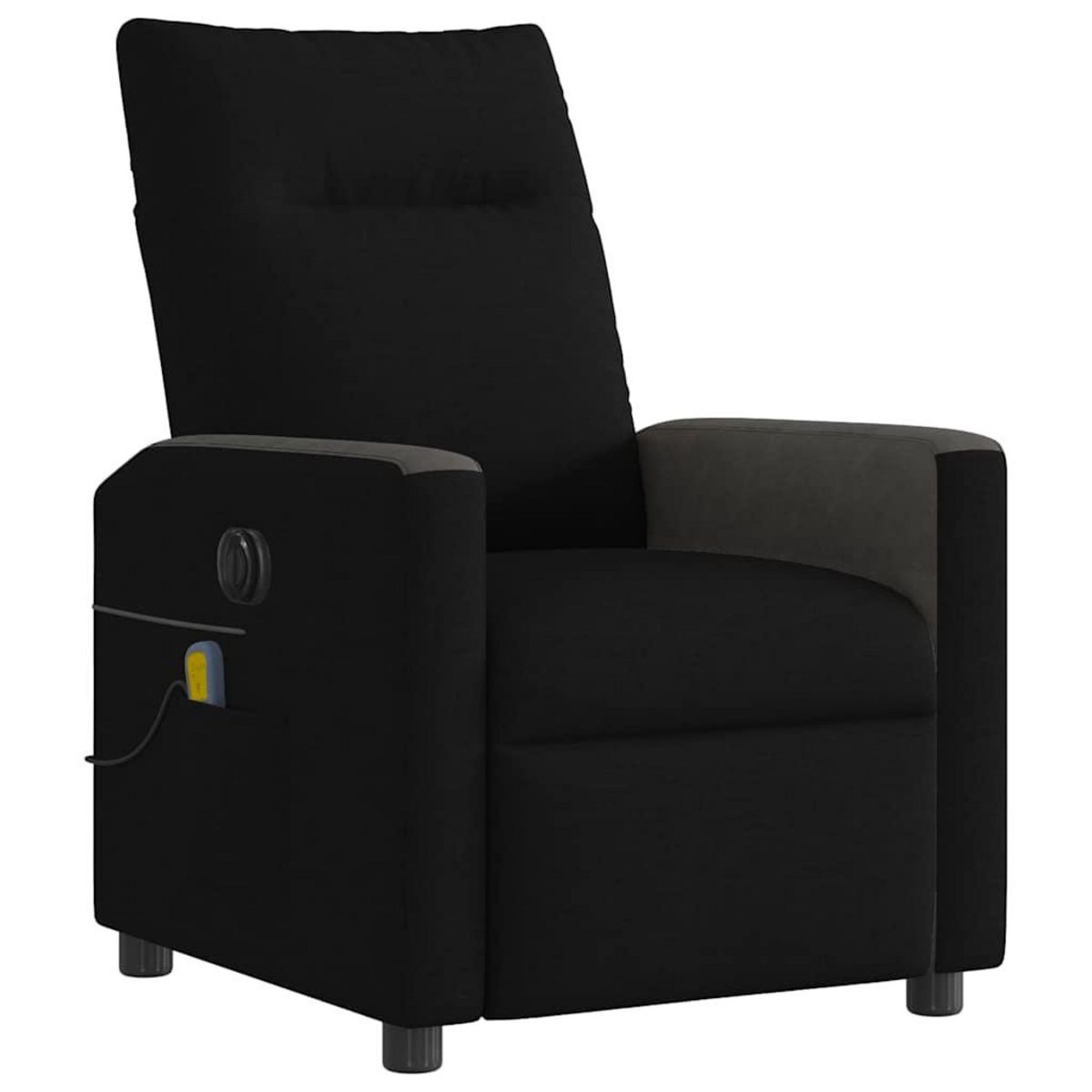 VIDAXL Fauteuil de massage inclinable electrique Noir Tissu