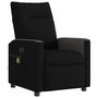 Voir la diapositive 4 : VIDAXL Fauteuil de massage inclinable electrique Noir Tissu