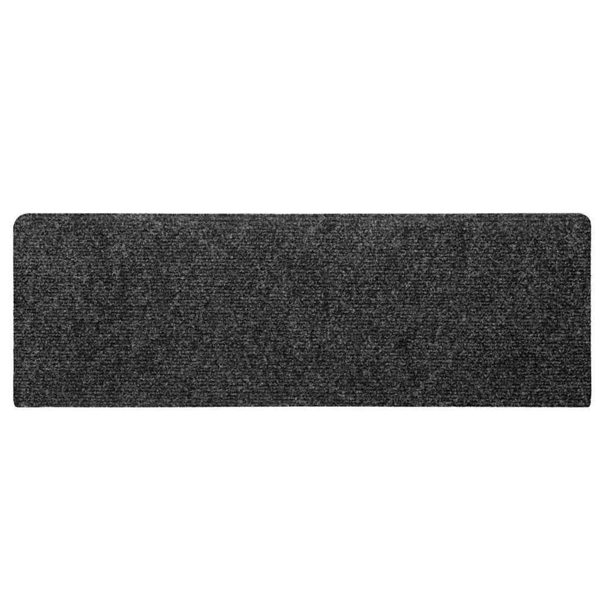 VIDAXL Tapis d'escalier autocollants 30 pcs gris 65x21x4 cm